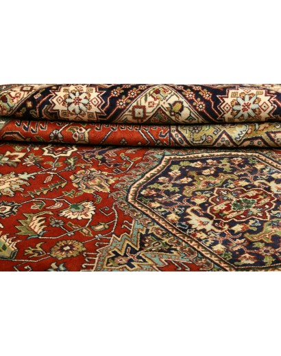 Tappeto Tabriz Persia marrone giallo 250x340