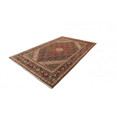 Tappeto Tabriz Persia marrone giallo 200x303