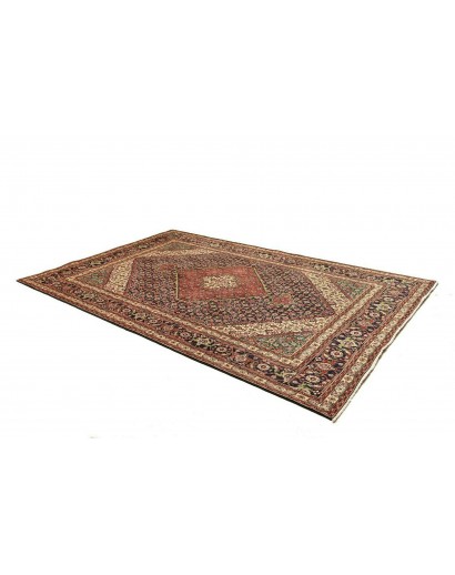 Tappeto Tabriz Persia marrone giallo 200x303
