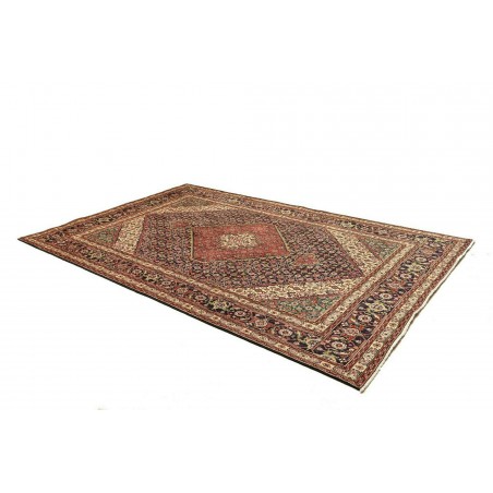 Tappeto Tabriz Persia marrone giallo 200x303