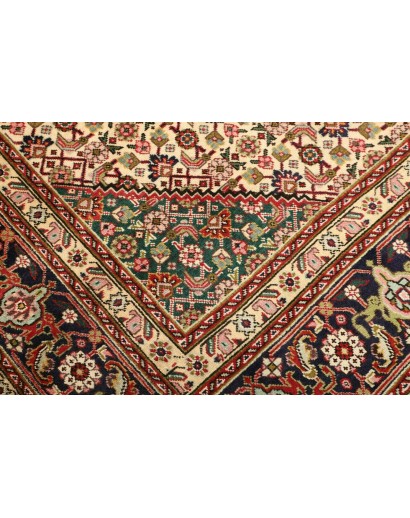 Tappeto Tabriz Persia marrone giallo 200x303
