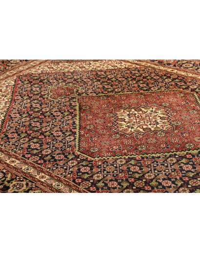 Tappeto Tabriz Persia marrone giallo 200x303