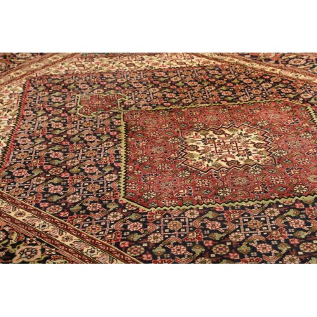 Tappeto Tabriz Persia marrone giallo 200x303
