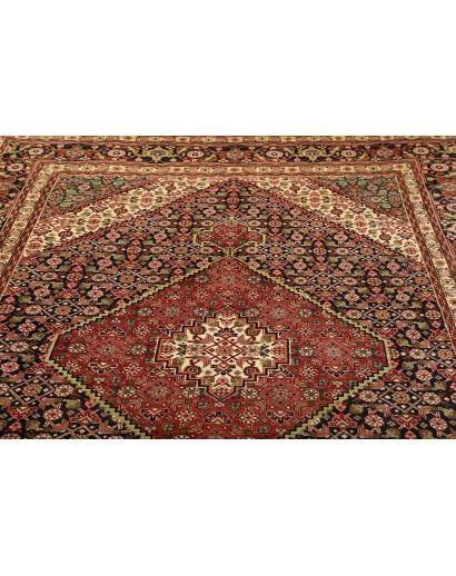 Tappeto Tabriz Persia marrone giallo 200x303