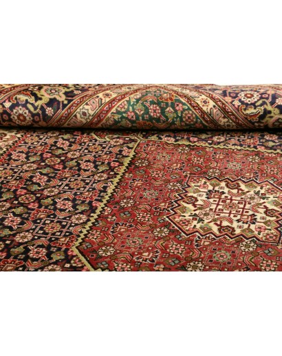 Tappeto Tabriz Persia marrone giallo 200x303