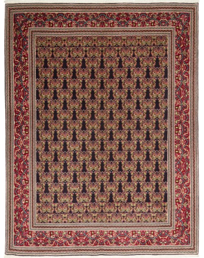 Tappeto Tabriz 50 Raj Persia marrone giallo 160x212