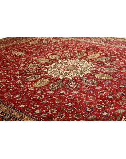 Tappeto Tabriz Persia marrone 302x390