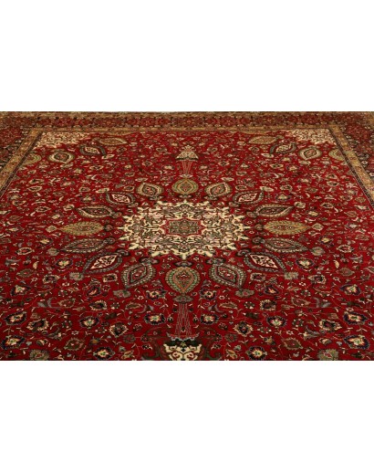 Tappeto Tabriz Persia marrone 302x390