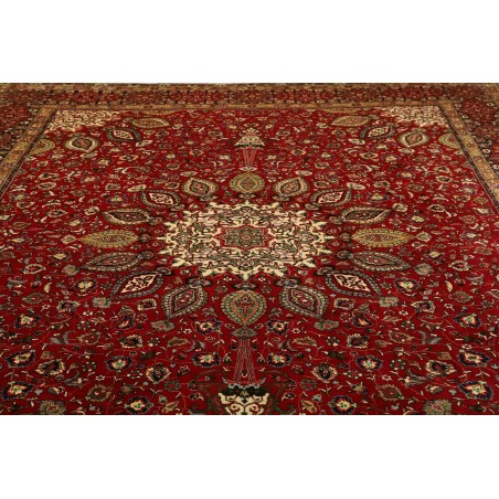 Tappeto Tabriz Persia marrone 302x390