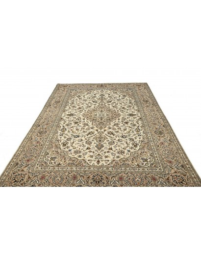 Tappeto Kashan Persia beige verde 195x293