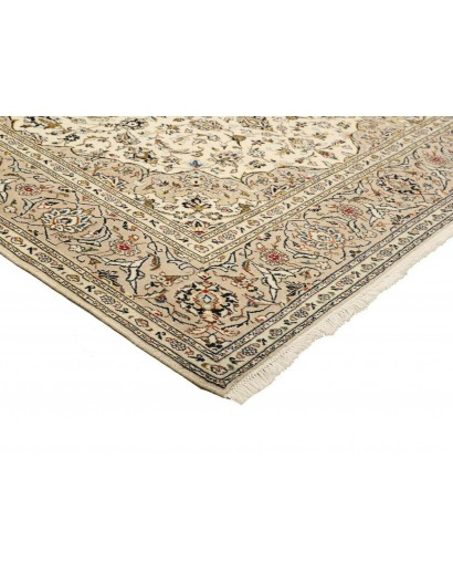 Tappeto Kashan Persia beige verde 195x293