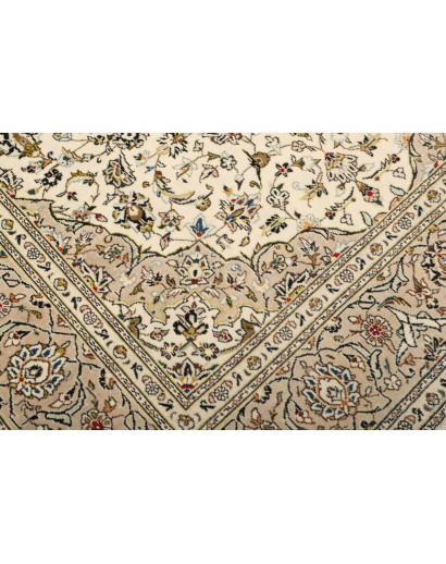 Tappeto Kashan Persia beige verde 195x293
