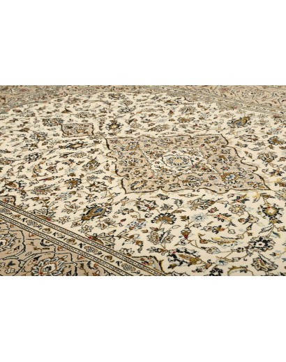 Tappeto Kashan Persia beige verde 195x293