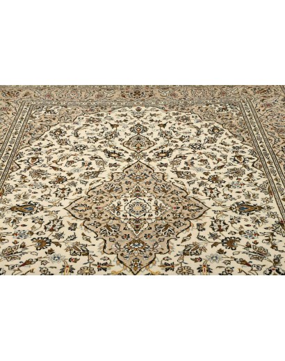 Tappeto Kashan Persia beige verde 195x293