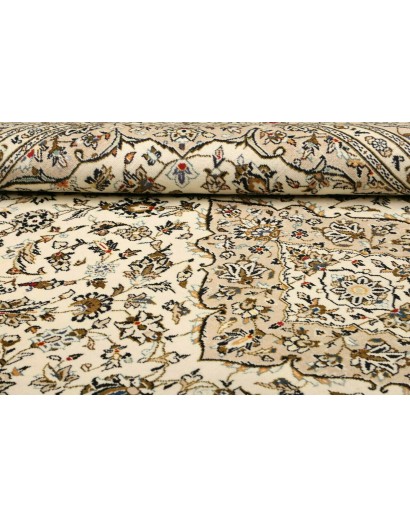 Tappeto Kashan Persia beige verde 195x293