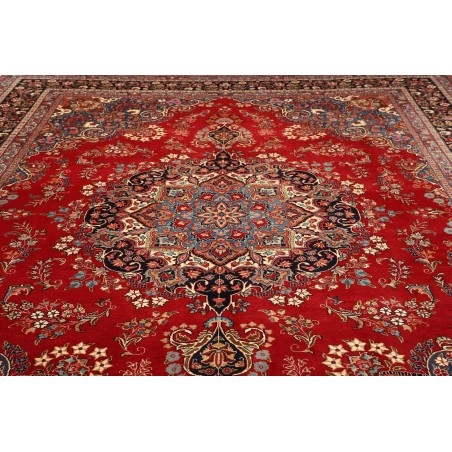 Tappeto Sabzevar Persia marrone grigio 290x390