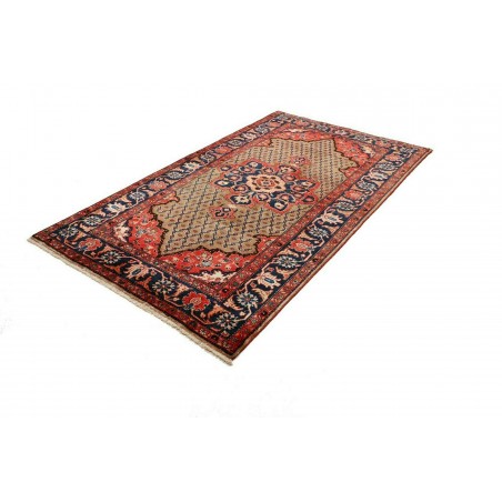 Tappeto Hamadan Persia marrone giallo 132x228