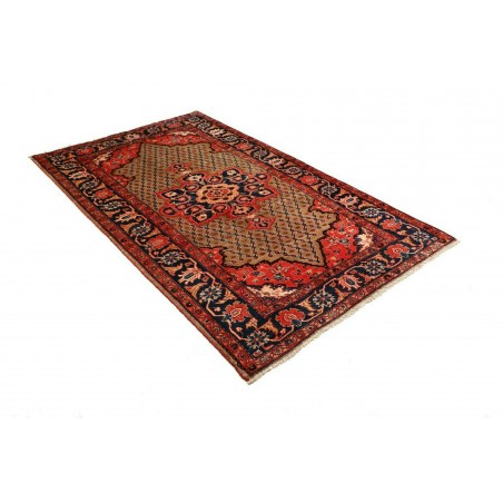 Tappeto Hamadan Persia marrone giallo 132x228