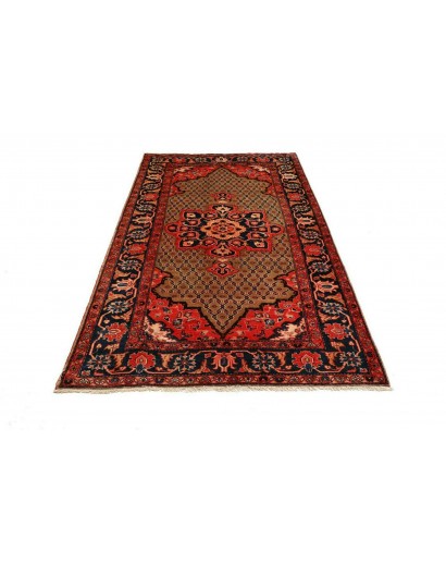 Tappeto Hamadan Persia marrone giallo 132x228
