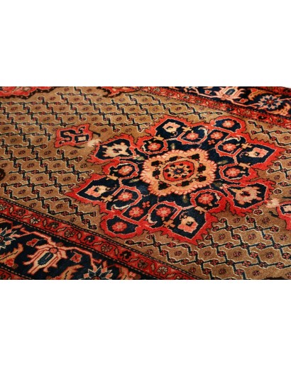 Tappeto Hamadan Persia marrone giallo 132x228