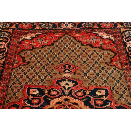 Tappeto Hamadan Persia marrone giallo 132x228