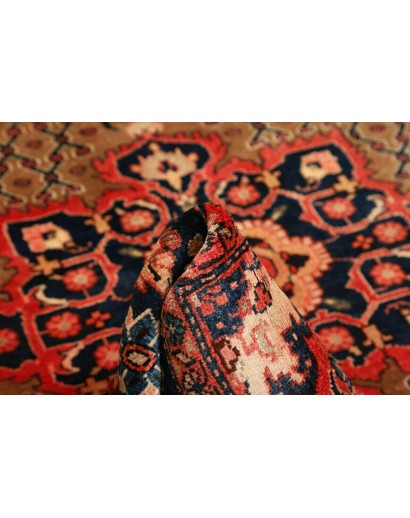 Tappeto Hamadan Persia marrone giallo 132x228