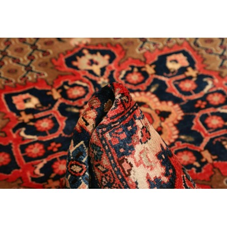 Tappeto Hamadan Persia marrone giallo 132x228