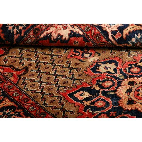 Tappeto Hamadan Persia marrone giallo 132x228