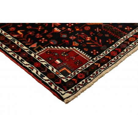 Tappeto Hamadan Persia blu marrone 145x218