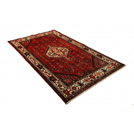 Tappeto Hamadan Persia blu marrone 135x232
