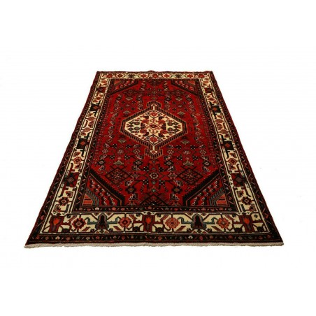 Tappeto Hamadan Persia blu marrone 135x232