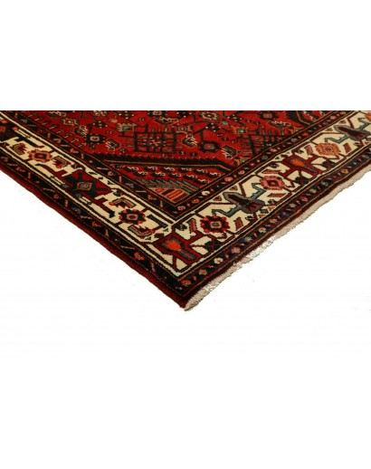Tappeto Hamadan Persia blu marrone 135x232
