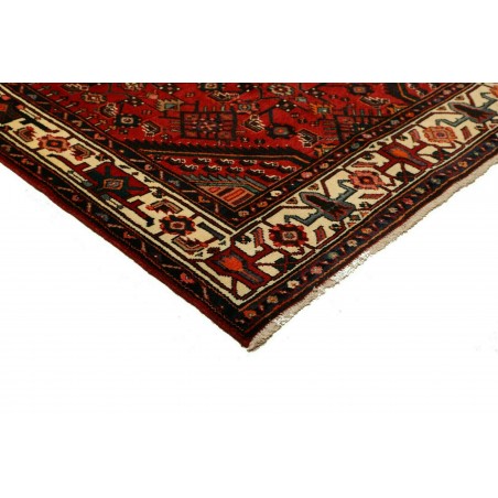 Tappeto Hamadan Persia blu marrone 135x232
