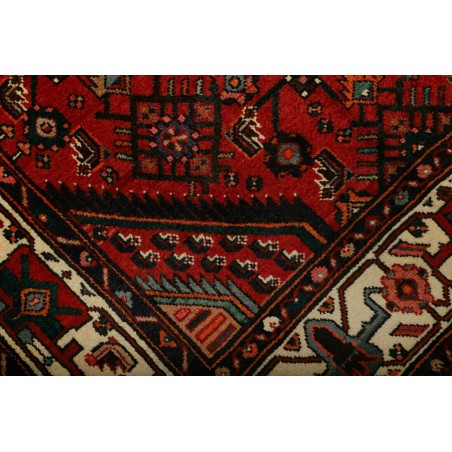 Tappeto Hamadan Persia blu marrone 135x232