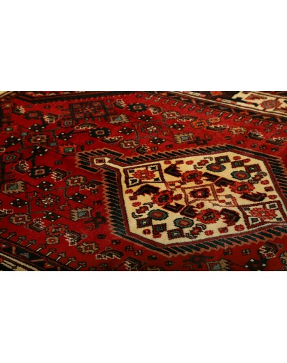 Tappeto Hamadan Persia blu marrone 135x232