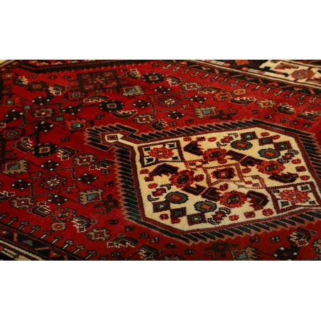 Tappeto Hamadan Persia blu marrone 135x232