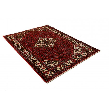 Tappeto Hamadan Persia blu marrone 146x198