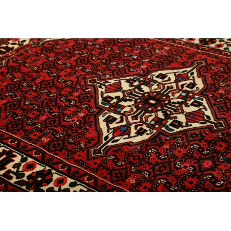 Tappeto Hamadan Persia blu marrone 146x198