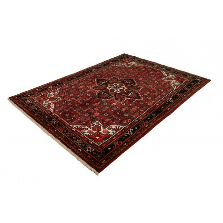 Tappeto Hamadan Persia blu bianco 161x218