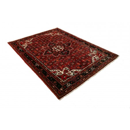 Tappeto Hamadan Persia blu bianco 161x218