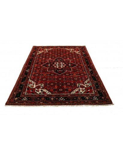 Tappeto Hamadan Persia blu bianco 161x218