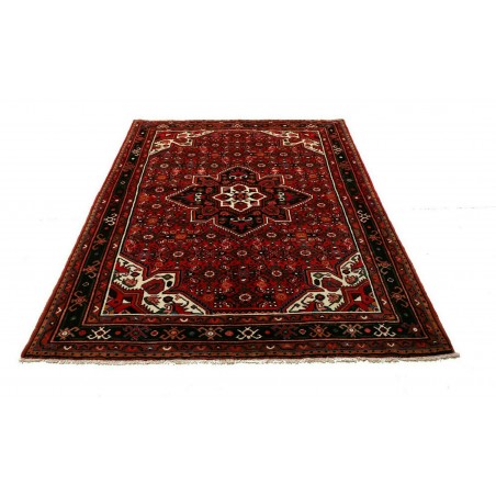 Tappeto Hamadan Persia blu bianco 161x218
