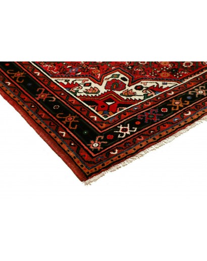 Tappeto Hamadan Persia blu bianco 161x218