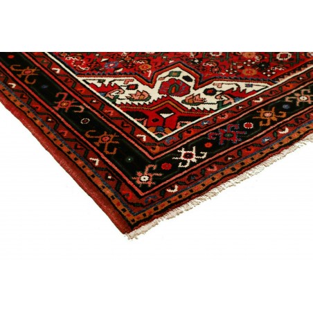 Tappeto Hamadan Persia blu bianco 161x218