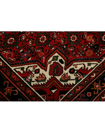 Tappeto Hamadan Persia blu bianco 161x218