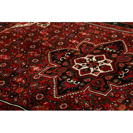 Tappeto Hamadan Persia blu bianco 161x218