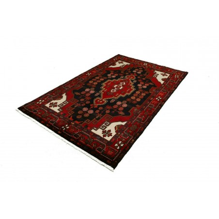 Tappeto Hamadan Persia blu marrone 141x224