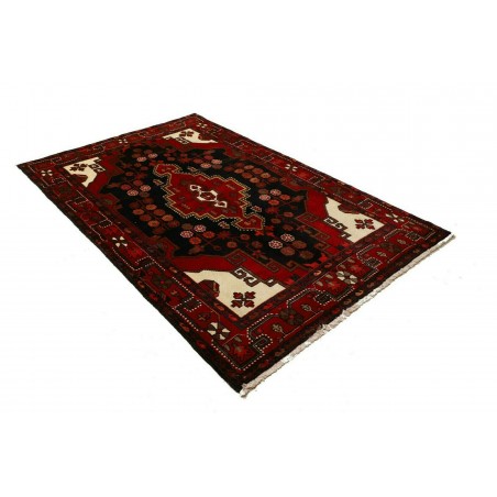 Tappeto Hamadan Persia blu marrone 141x224
