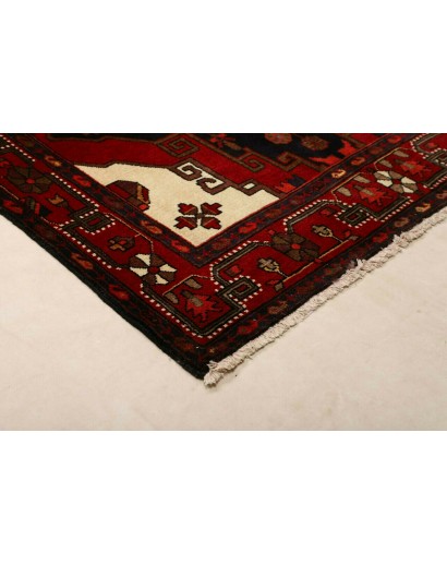 Tappeto Hamadan Persia blu marrone 141x224