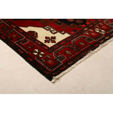 Tappeto Hamadan Persia blu marrone 141x224